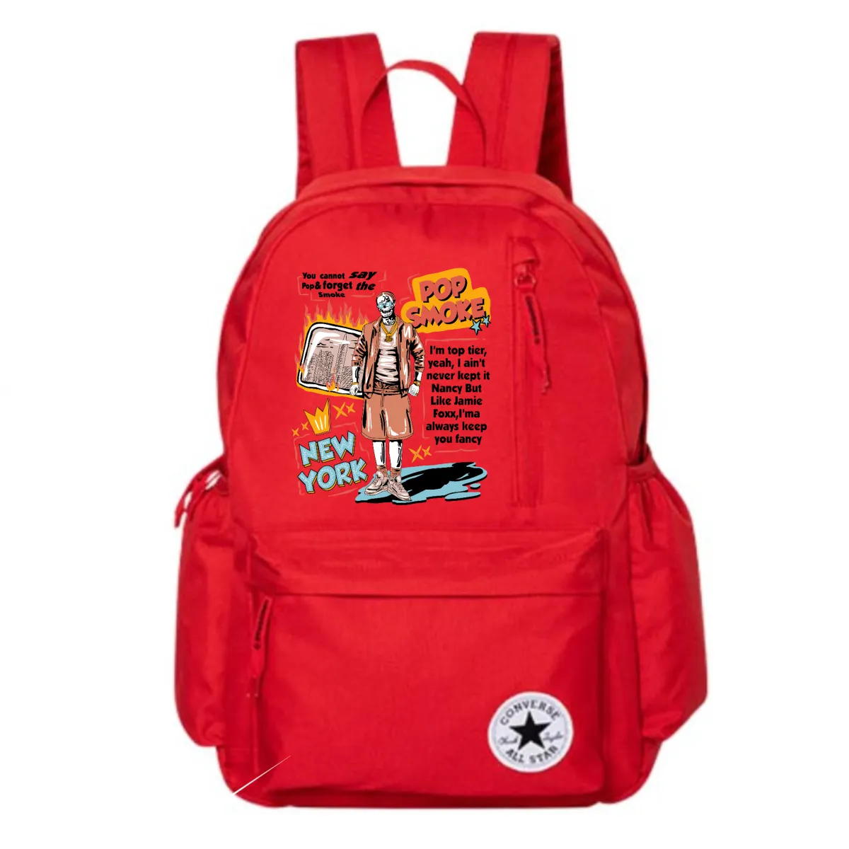 Converse Polyester Backpack Regular Unisex Red