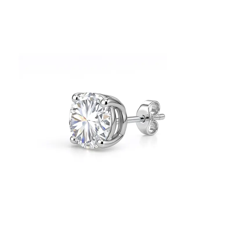 RAWNESS Minimalist Style Fashion Stud Earrings Unisex Silver
