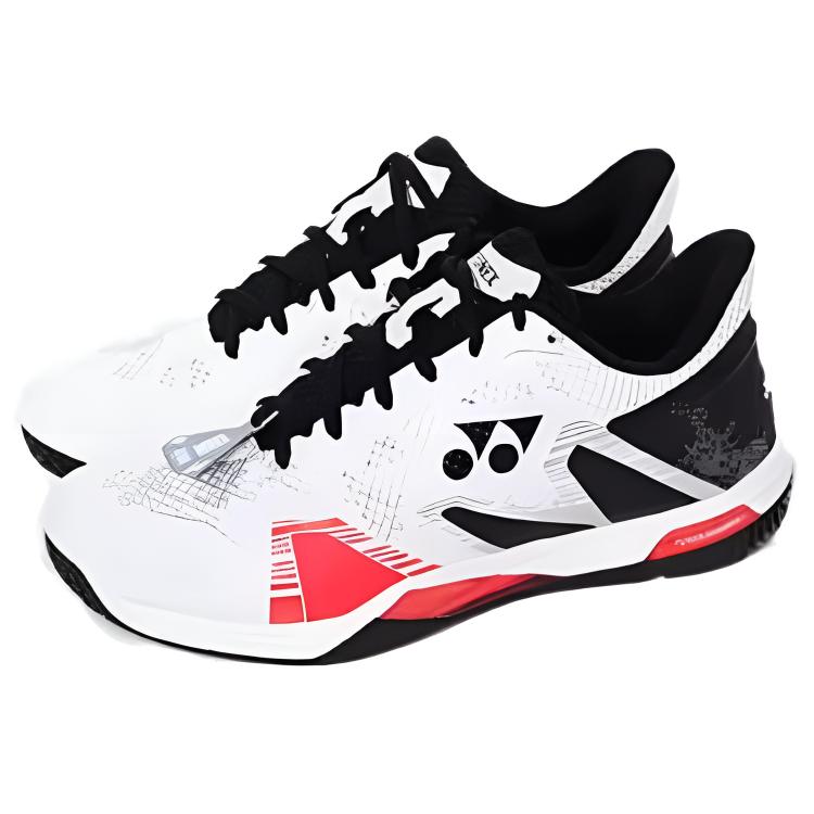 YONEX Comfortable And Breathable Cushioning Slip Resistant Low top Badminton Shoes Unisex Black White