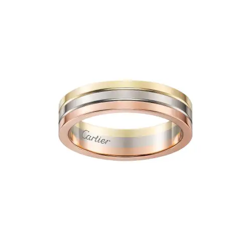 CARTIER Vendome Louis Cartier 18K Gold Rings Unisex Multicolor