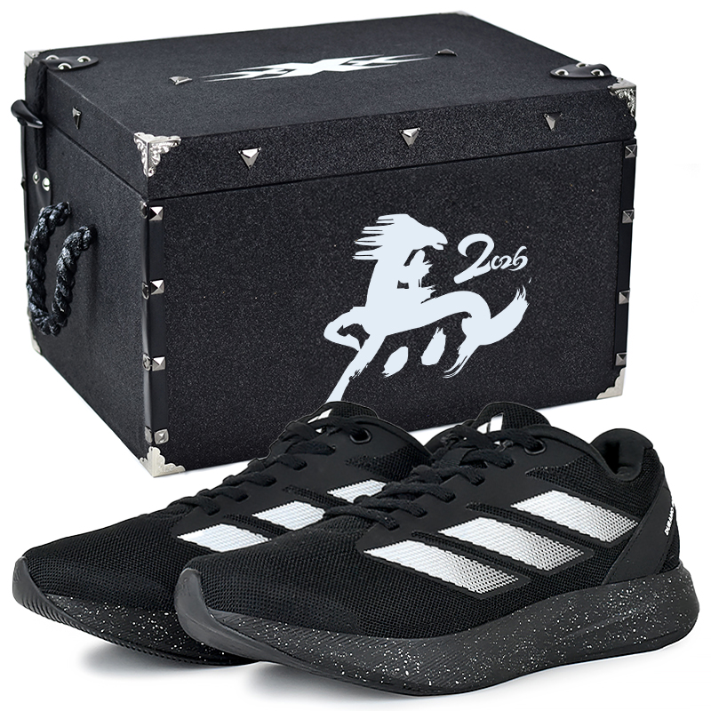 Adidas Duramo RC Cushioning Breathable Low top Running Shoes Unisex Black White
