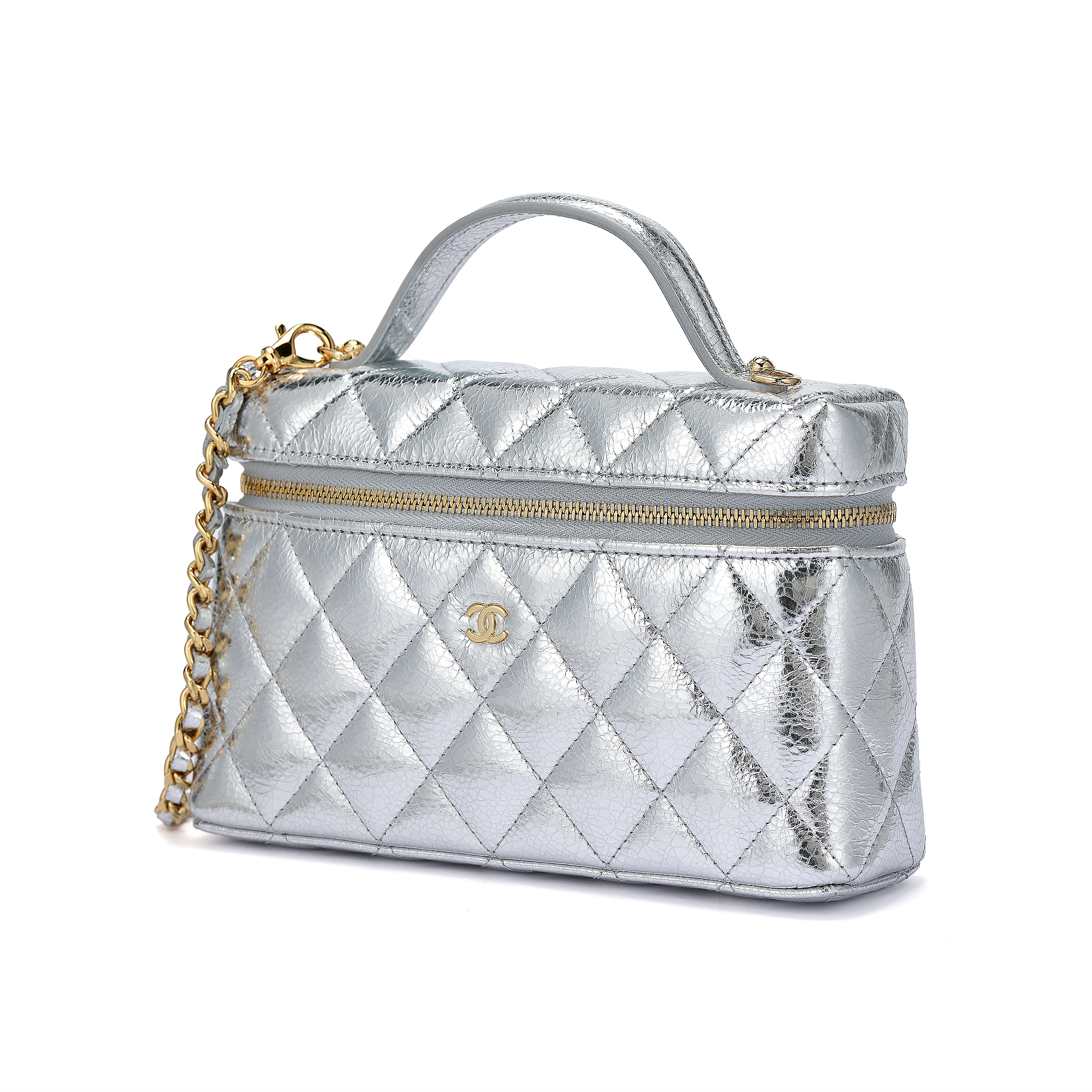 Женская сумка Chanel 26X LP (серебряная) — фото 2