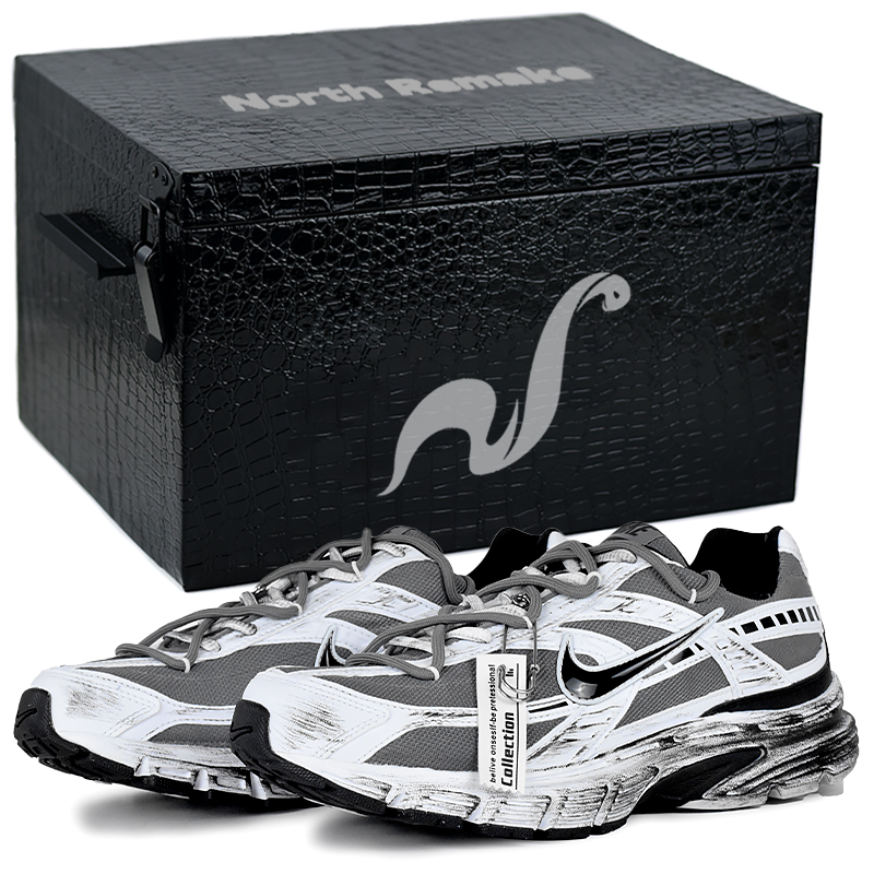 Nike Initiator Abrasion Resistant Low top Running Shoes Men’s Black White Gray