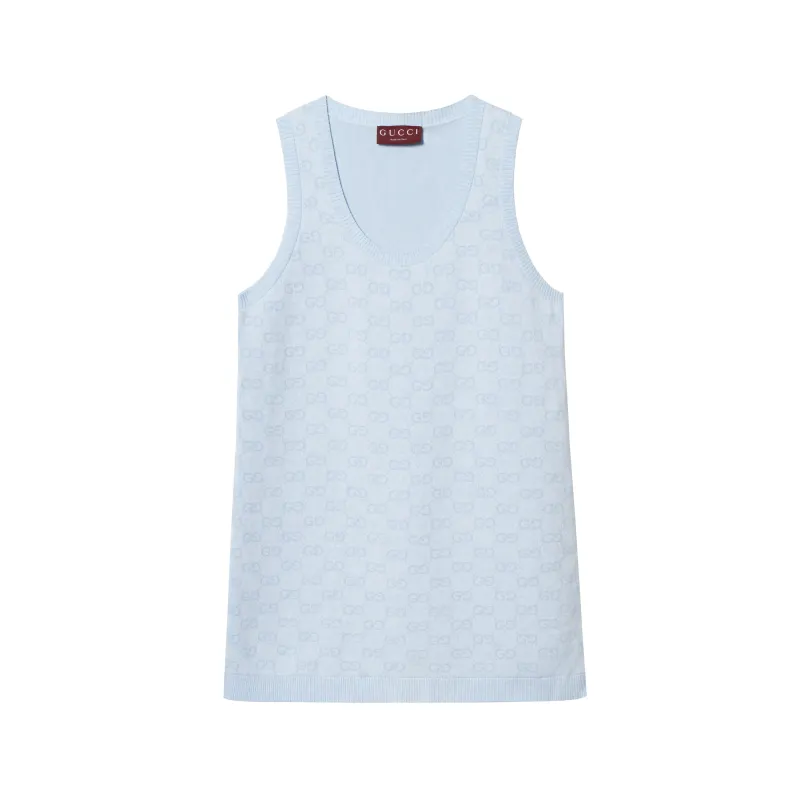 GUCCI Monogrammed Sleeveless Dress