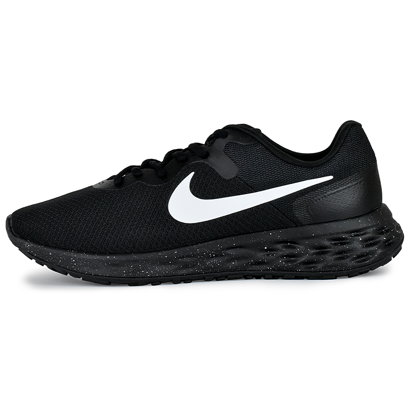 Nike REVOLUTION 6 Cushioning Breathable Lightweight Low top Running Shoes Unisex Black