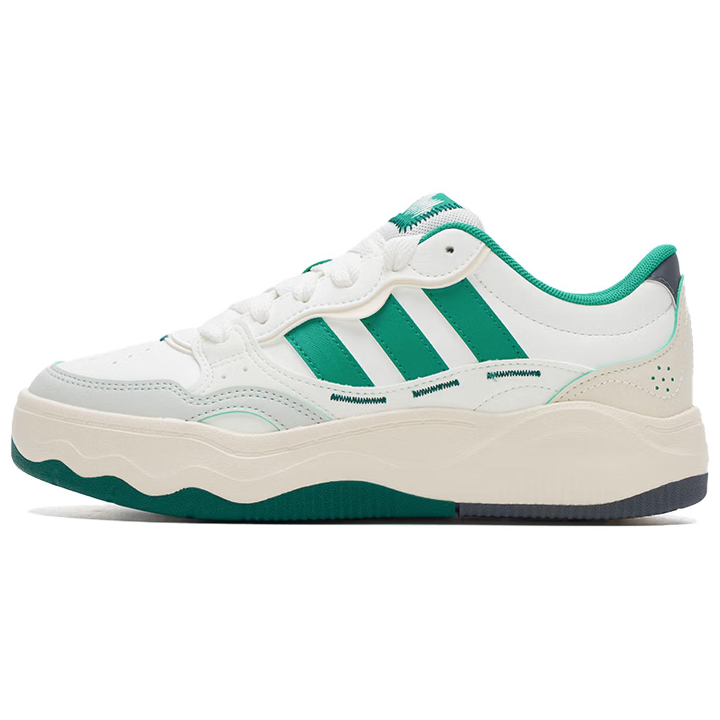 Кеды adidas adidas LITE SHUFFLE (бело-зеленые)