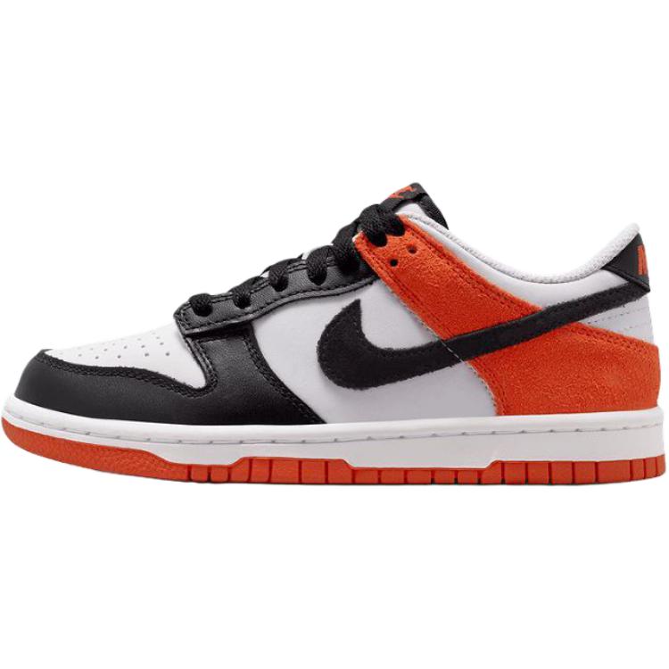 Кеды Nike NikeDunk Essential+ (бело-черно-оранжевые)