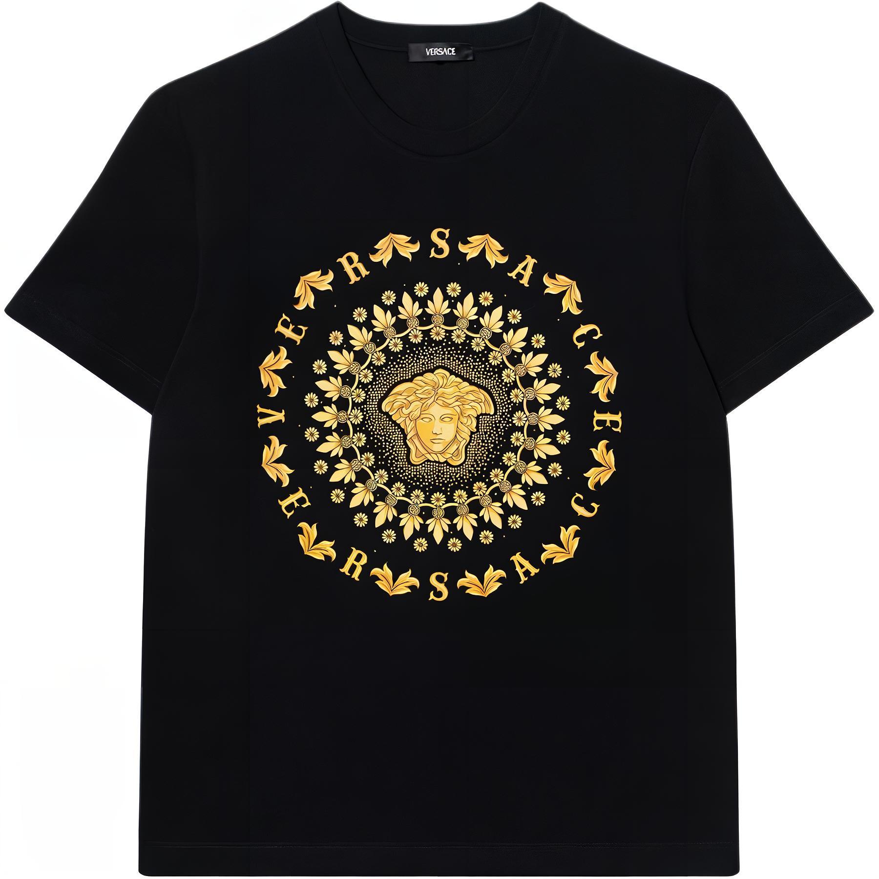 Мужская футболка Versace (черная)