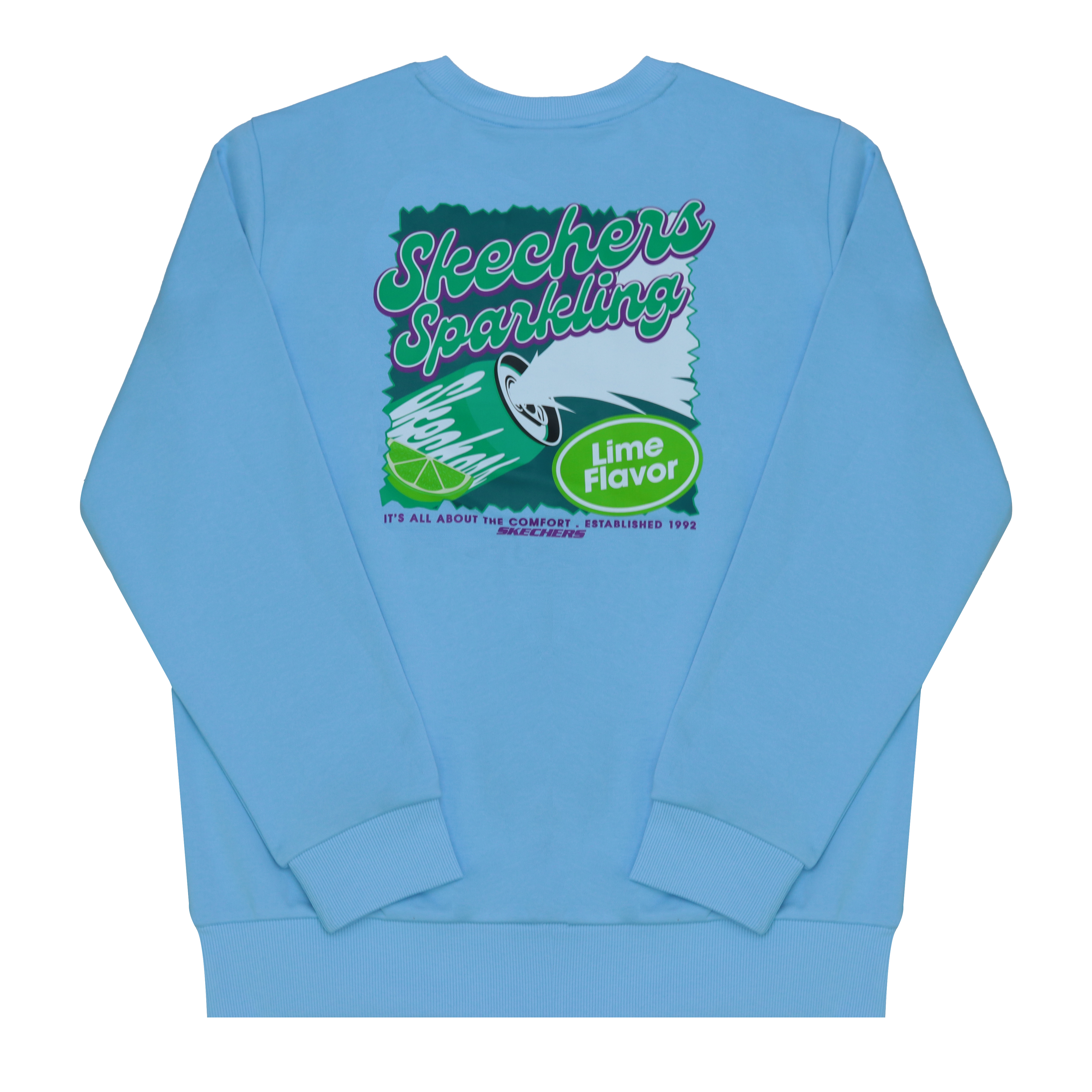 Худи Skechers Круглый вырез (голубое)