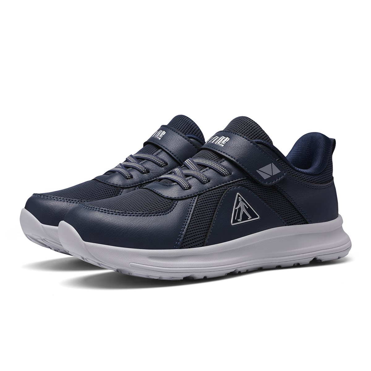 ZULIZ Elderly Shoes Cushioning Abrasion Resistant Lightweight Breathable Slip Resistant Low top Walking Shoes Men’s