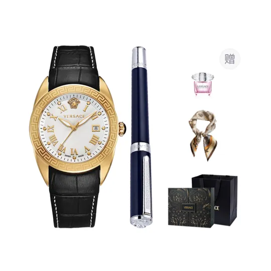 VERSACE Wrist Watches Quartz Movement Gray Dial Men's Watches European/US Watches