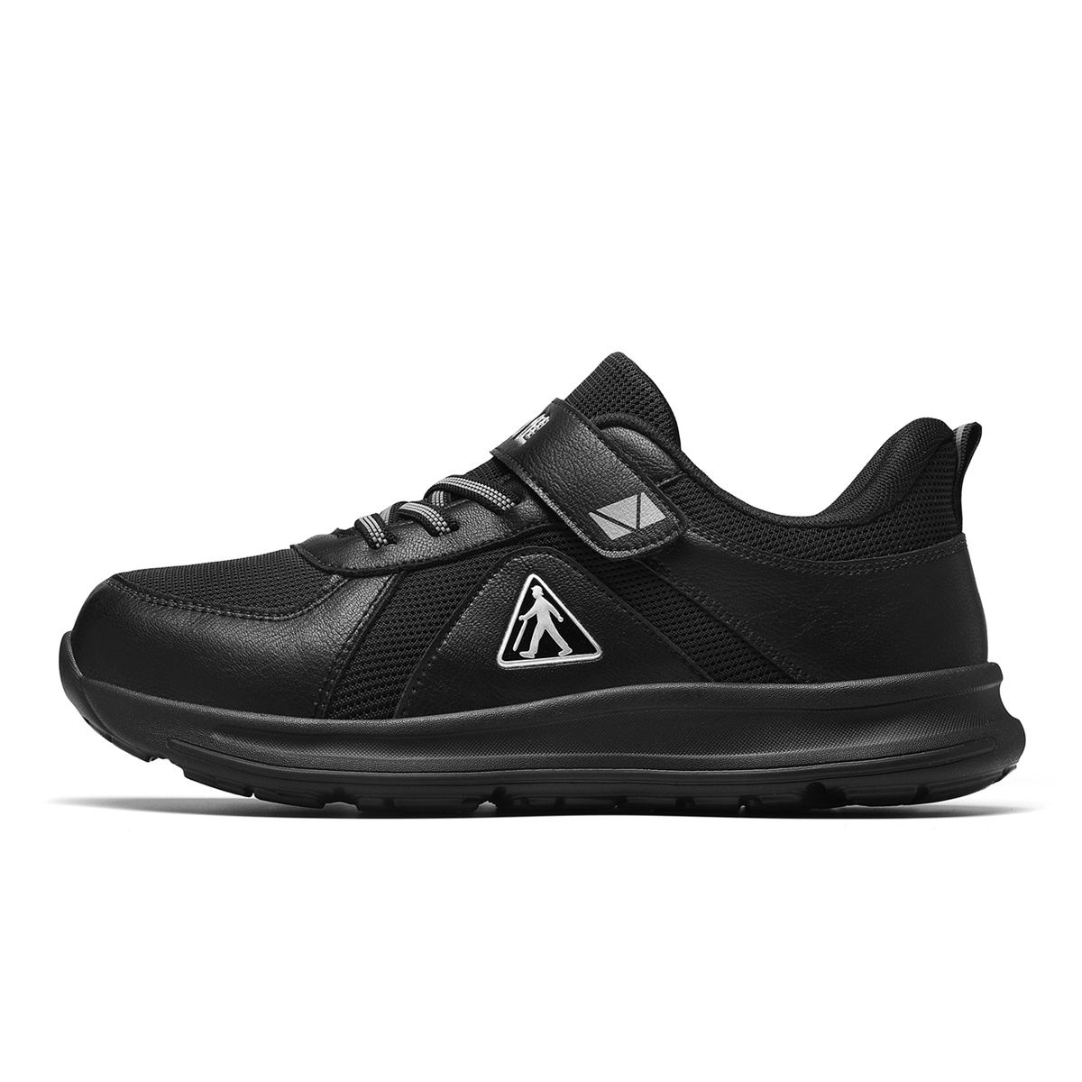 ZULIZ Cushioning Slip Resistant Abrasion Resistant Breathable Lightweight Low top Walking Shoes Unisex Black