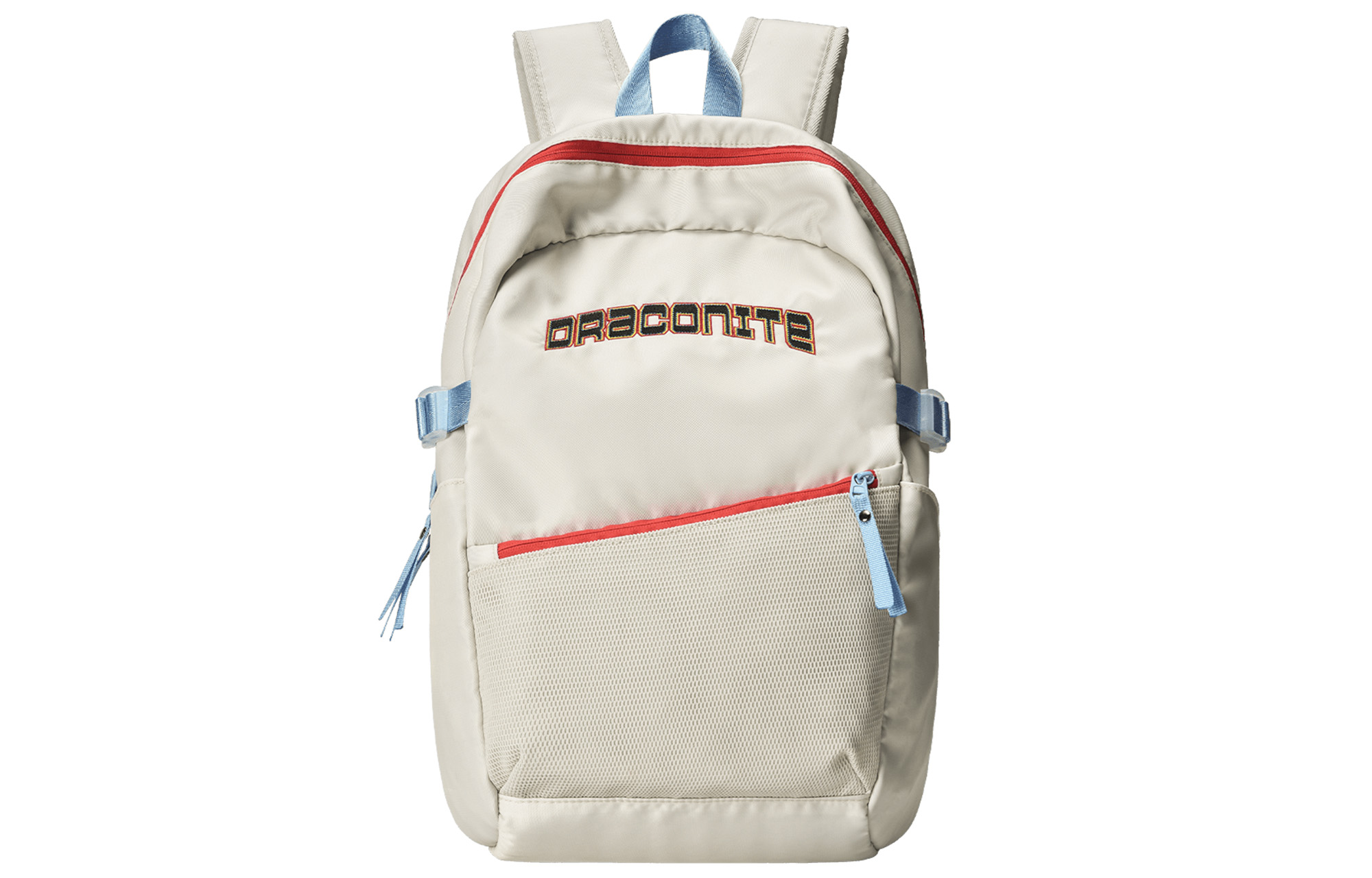 DRACONITE Polyester Students Backpack Unisex Ecru