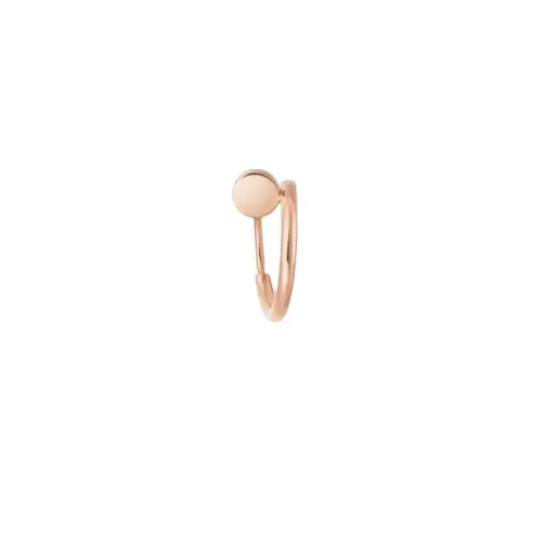 CARTIER JUSTE UN CLOU 18K Gold Earrings Unisex Rose Gold