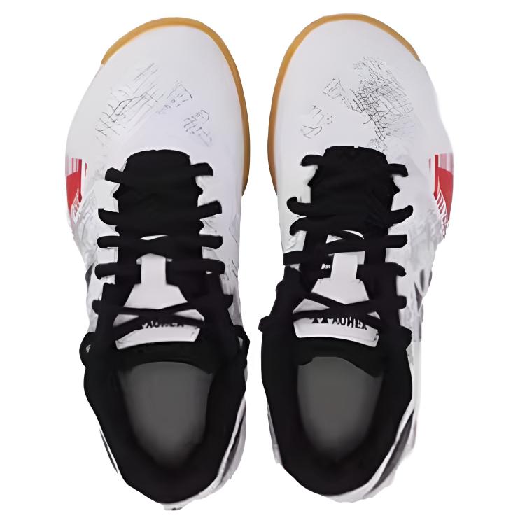 YONEX Abrasion Resistant Breathable Low top Badminton Shoes Unisex White Black