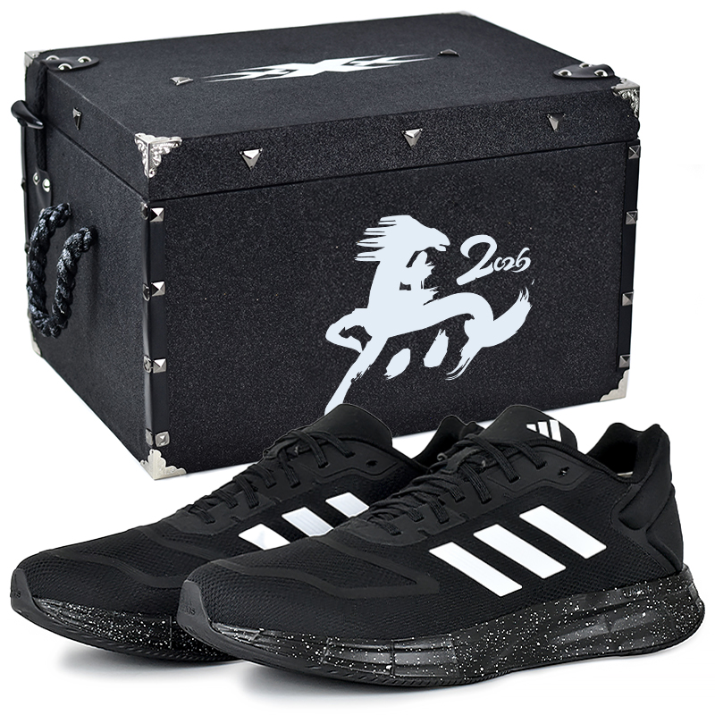 Adidas Duramo 10 Cushioning Lightweight Low top Running Shoes Men’s Black White