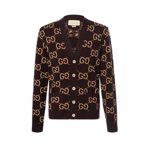 GUCCI GG-jacquard Wool Cardigan