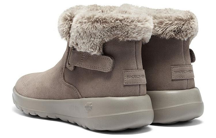 Женские ботинки Skechers ON THE GO (темно-серые) — Тёмно-серыйкоричневый — фото 3