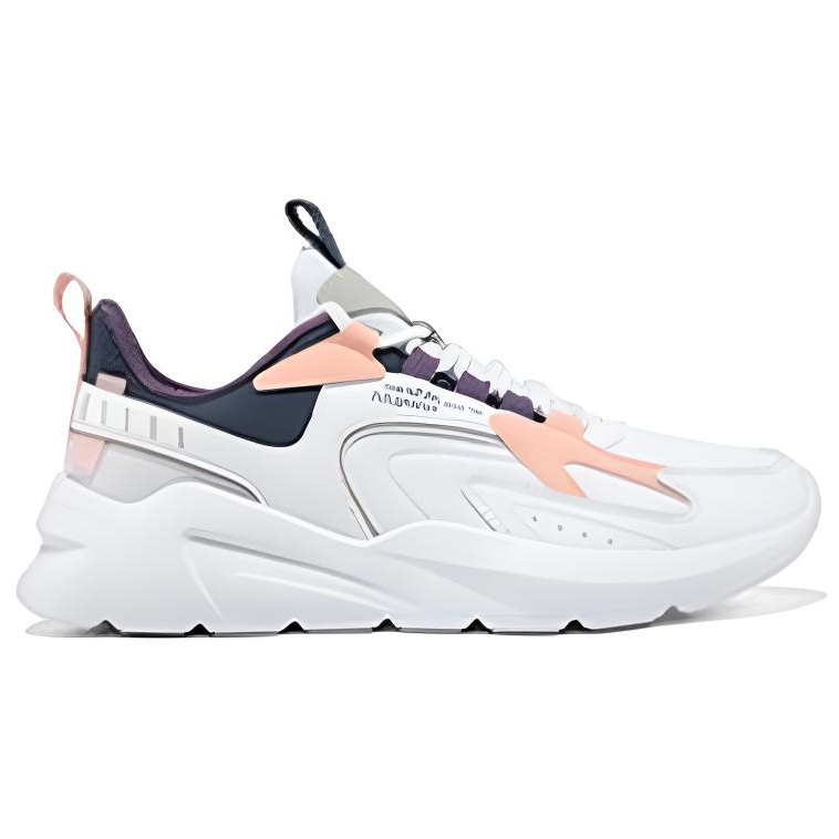 Erke Cushioning Slip Resistant Abrasion Resistant Low top Running Shoes Women’s White Blue