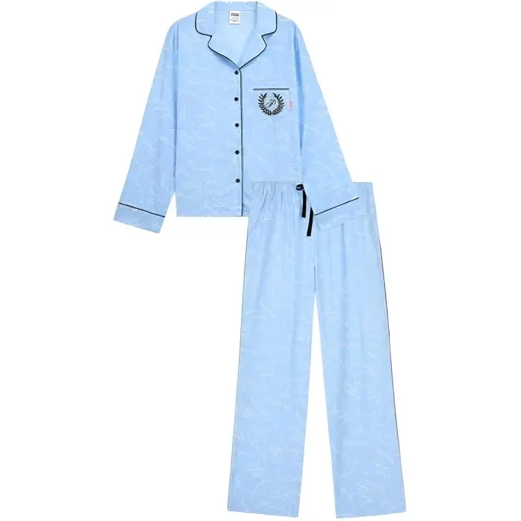 Victoria's Secret PINK Pajama Set Women's Ocean Blue