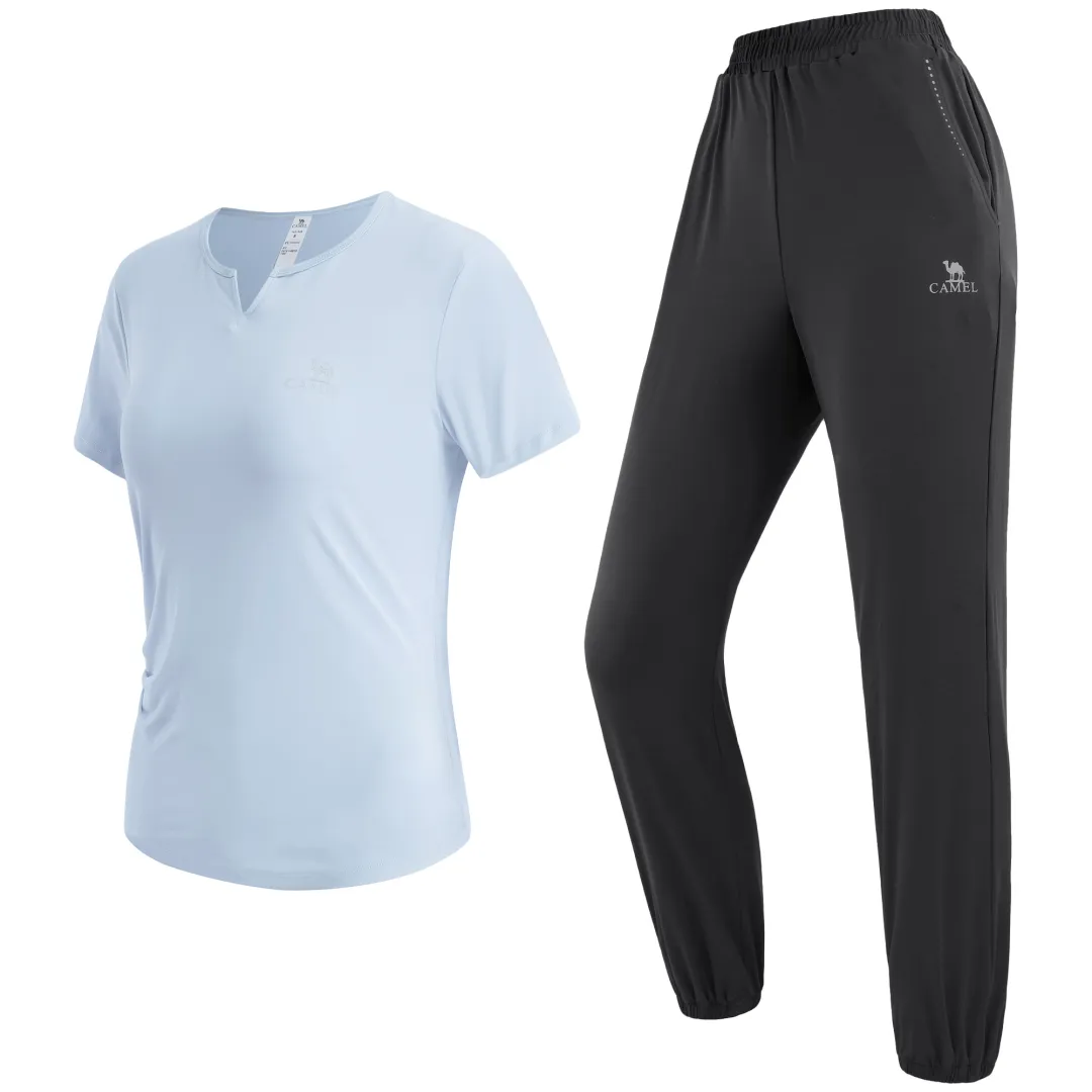 CAMEL Yoga Sets Women's Moderate