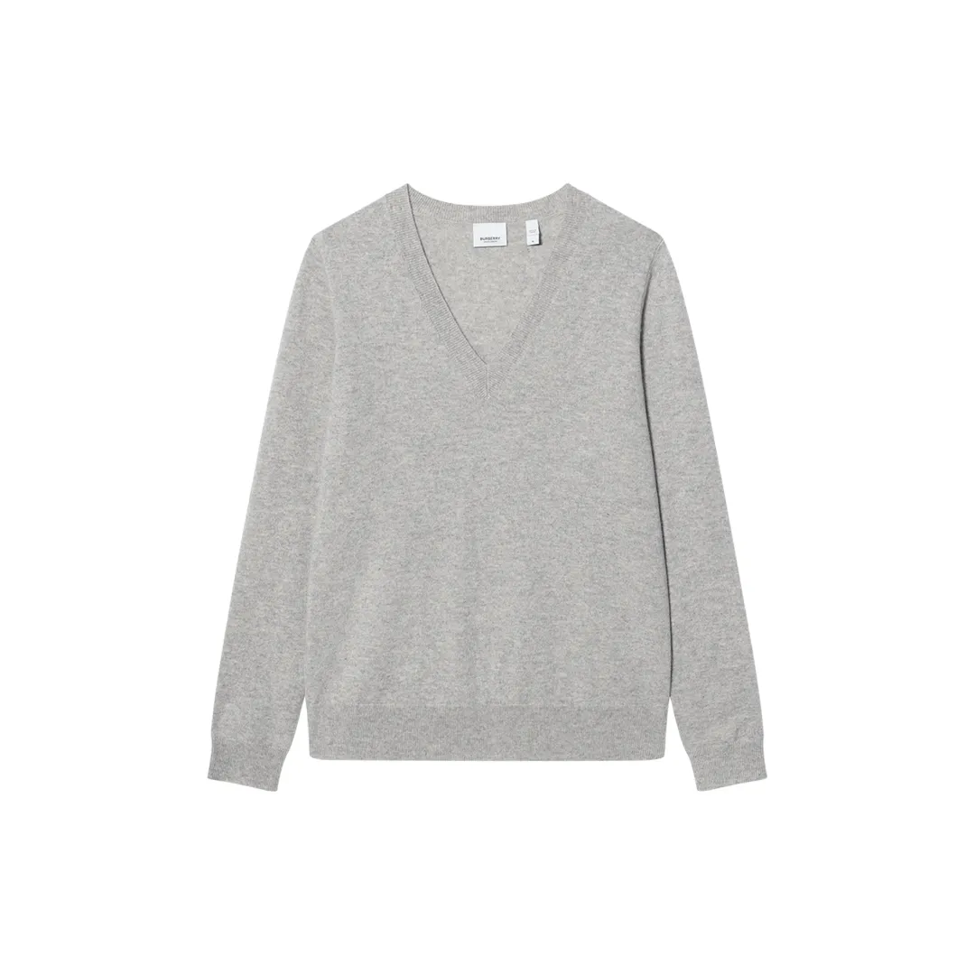 Burberry FW24 Cashmere Sweater Women's Gray