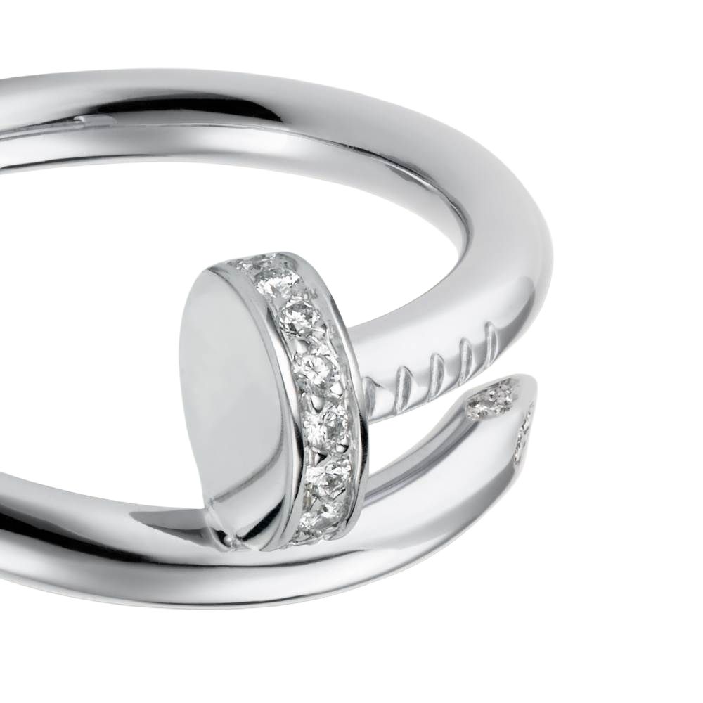 Кольцо Cartier Juste un Clou (белое золото) — Подарочная коробка — фото 4
