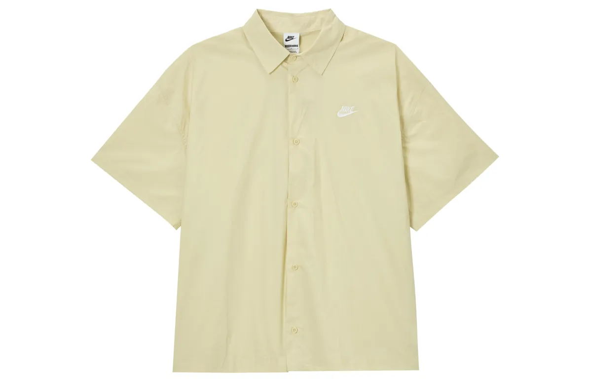 Nike Club SS25 Shirt Men's Light Khaki/White