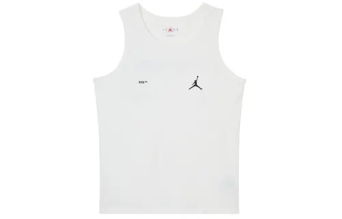 Jordan Tank Tops Men's White Crew Neck Thin Straight Fit