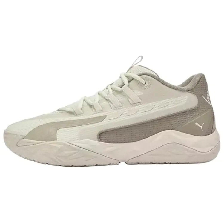 PUMA Dagger Cushioning Rebound Slip Resistant Support Lightweight Mid top Basketball Shoes Men's Snow/Ice Coffee