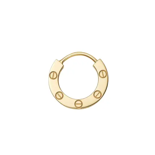 CARTIER LOVE 18K Gold Earrings Unisex Gold