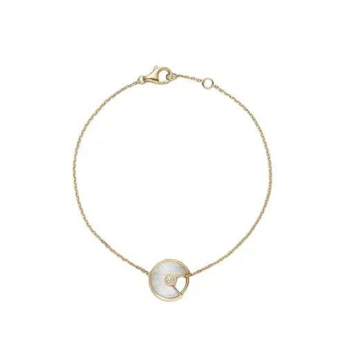 CARTIER Amulette De Cartier Collection 18K Gold Diamond Bracelets Unisex Gold