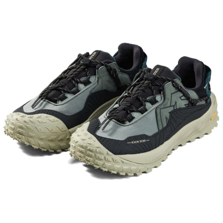 KOLON SPORT Slip Resistant Abrasion Resistant Slip Resistant Abrasion Resistant Low top Hiking Shoes Unisex Green