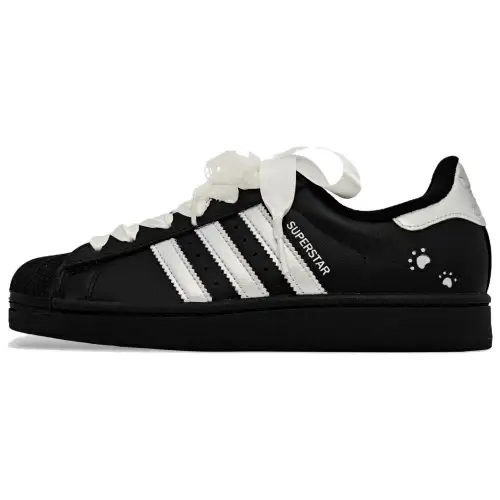 Adidas Originals Superstar 2 Skateboard Shoes Unisex Low Top Black/Silver