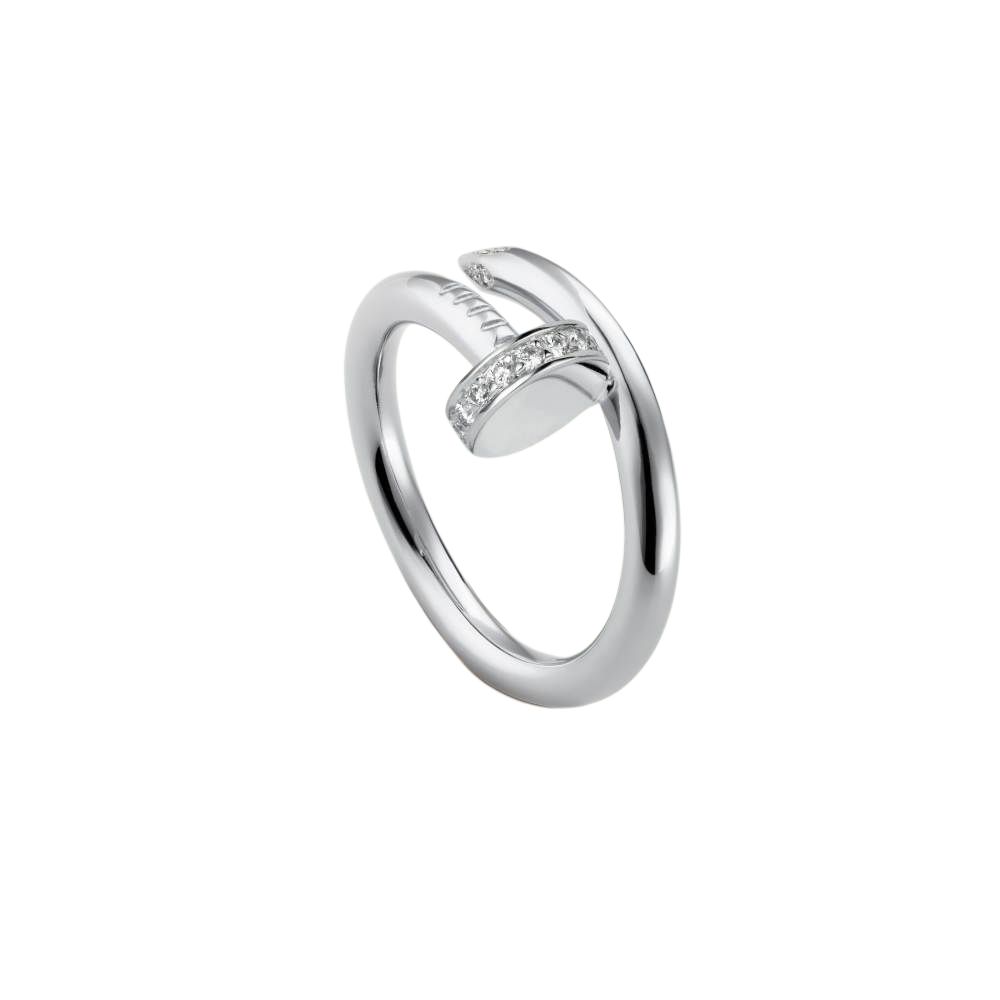 Кольцо Cartier Juste un Clou (белое золото) — Подарочная коробка — фото 2
