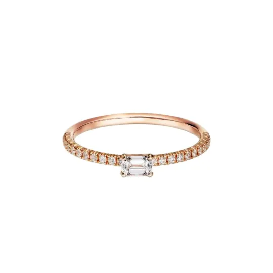 CARTIER Etincelle Diamond Rose Gold Rings Unisex Rose Gold