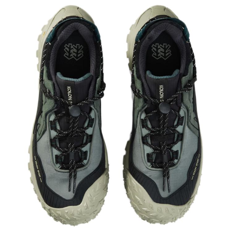 KOLON SPORT Slip Resistant Abrasion Resistant Slip Resistant Abrasion Resistant Low top Hiking Shoes Unisex Green