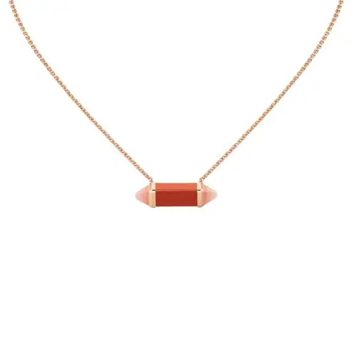 CARTIER Les Berlingots De Cartier Collection China 18K Gold Necklaces Unisex Rose Gold