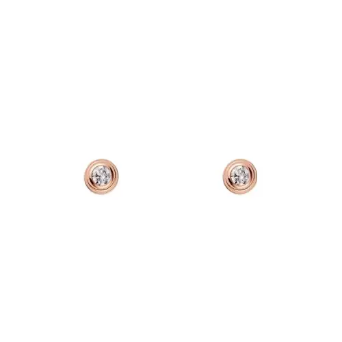 CARTIER Stud Earrings Women's Rose Gold