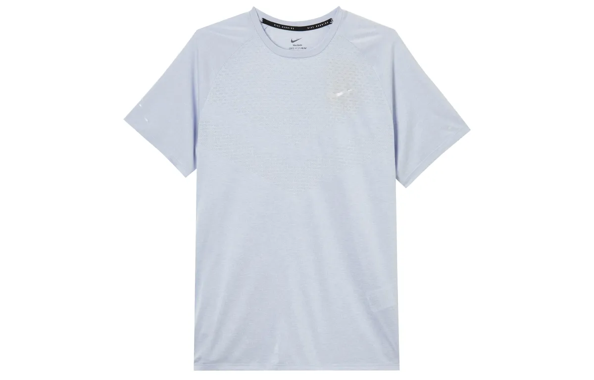 Nike Logo T-Shirts Men's Light Gray Crew Neck Moderate
