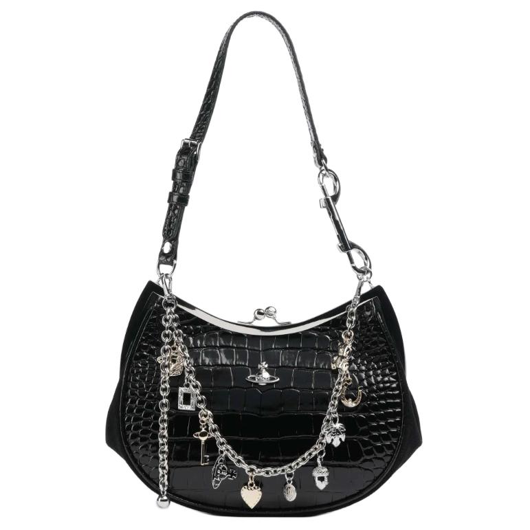 Женская сумка Vivienne Westwood Charm Frame (черная)