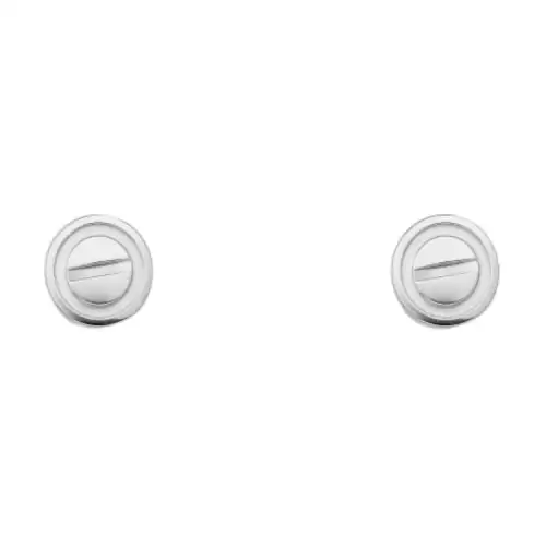 CARTIER LOVE 18K Gold Stud Earrings Unisex