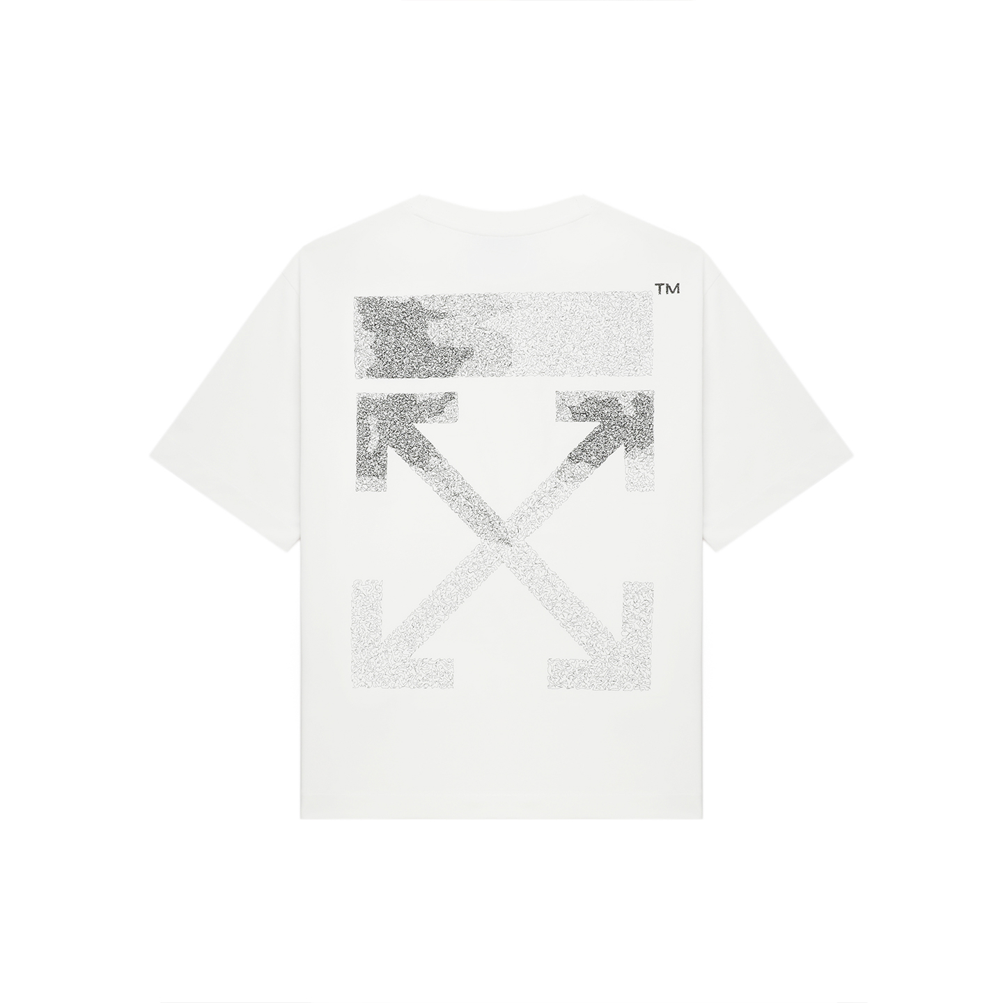 Футболка OFF-WHITE С принтом стрел (белая)