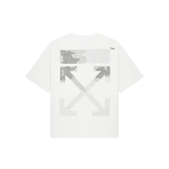 OFF-WHITE классическая стрелка, почерк, вышивка, уличная мода, легкая роскошная тенденция, универсальная футболка с короткими рукавами индивидуального дизайна для мужчин и женщин.