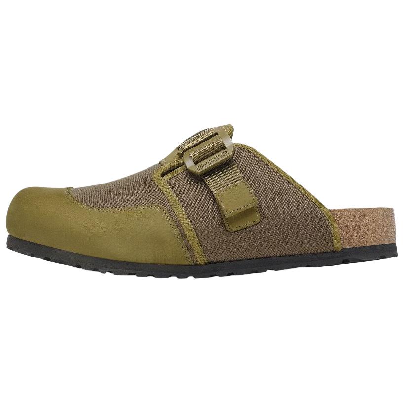 Мужские сабо Birkenstock Boston Nova (зеленые)