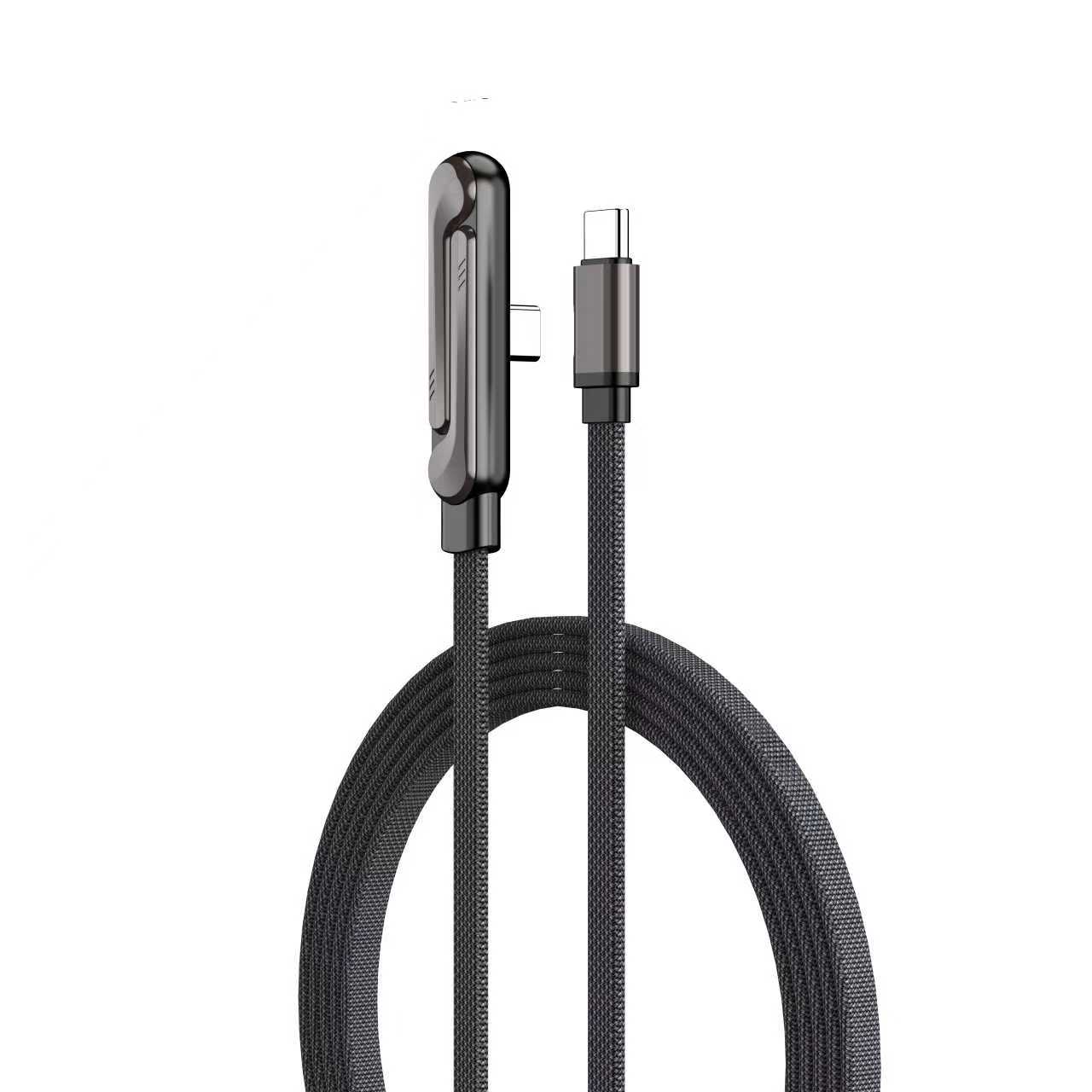 Muzhi Sky 1.5m Type-c to Type-c Comes with a foldable mobile phone stand that can support both horizontal and vertical screens Rounded 90° elbow design does not irritate your hands Extremely fast charging braided charging cable Thick and soft data cable