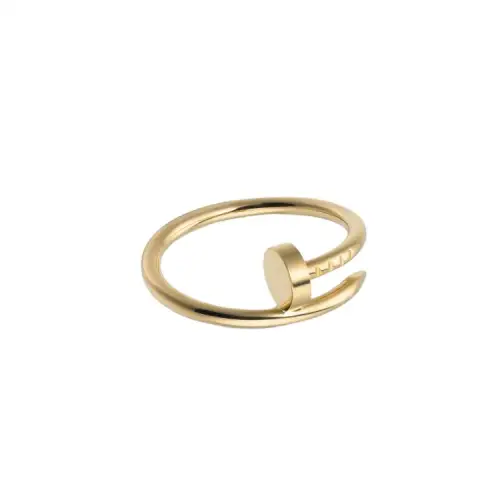 CARTIER JUSTE UN CLOU 18K Gold Rings Unisex Gold