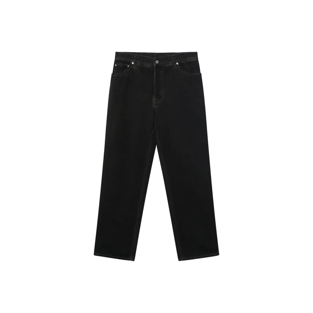 Burberry Logo Patch Straight Leg Jeans