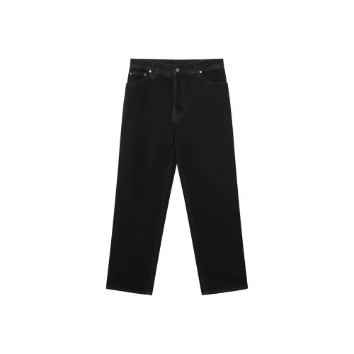 Burberry Logo Patch Straight Leg Jeans