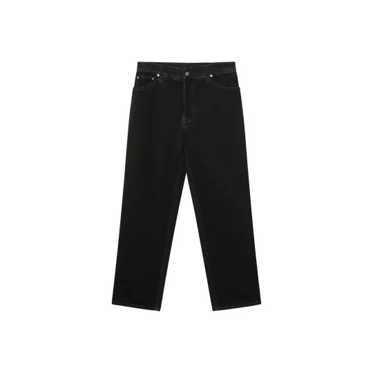 Burberry Logo Patch Straight Leg Jeans